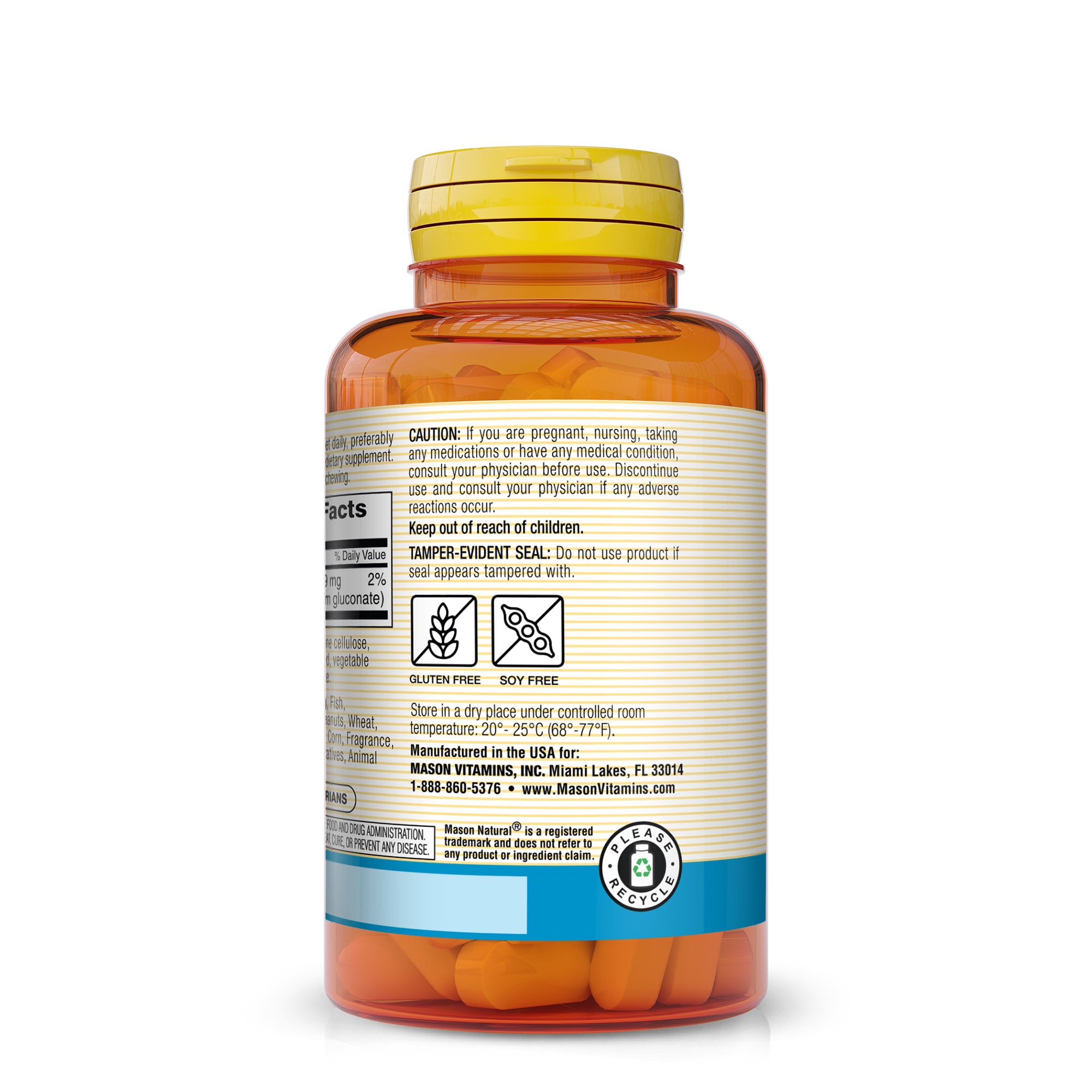 Potassium Gluconate 595 mg - Supports Fluid Balance, Improved Muscle and Nerve Function, Essential Mineral Supplement, 100 Tablets