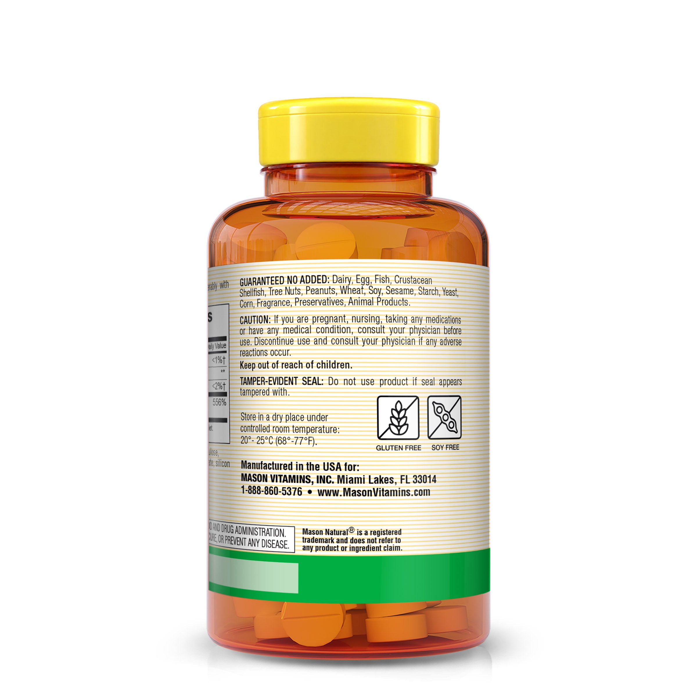 Mason Natural Chewable Vitamin C 500 mg, Antioxidant Support & Essential Nutrient, 100 Chewable Tablets