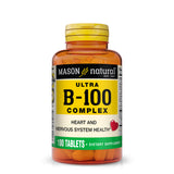 Ultra B-100 Complex - Healthy Heart and Nervous System, Improves Immune Function and Energy Metabolism, Tablets