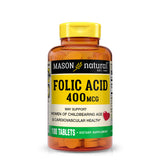 Mason Natural Folic Acid 400 mcg - 100  Tablets