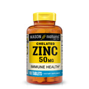 Zinc 50 mg - Improved Immune System Function, Supports Antioxidant Health, Aids Absorption of B Vitamins, 100 Tablets