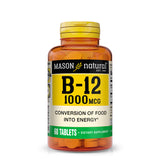 Vitamin B12 1000 mcg with Calcium - Healthy Conversion of Food into Energy, Supports Nerve Function and Health, 60 Tablets