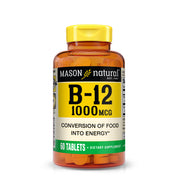 Vitamin B12 1000 mcg with Calcium - Healthy Conversion of Food into Energy, Supports Nerve Function and Health, 60 Tablets