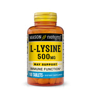L-Lysine 500 mg with Calcium - Improved Immune Function, Enhanced Nutrient Absorption, Essential Amino Acid, 100 Tablets