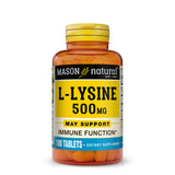 L-Lysine 500 mg with Calcium - Improved Immune Function, Enhanced Nutrient Absorption, Essential Amino Acid, 100 Tablets
